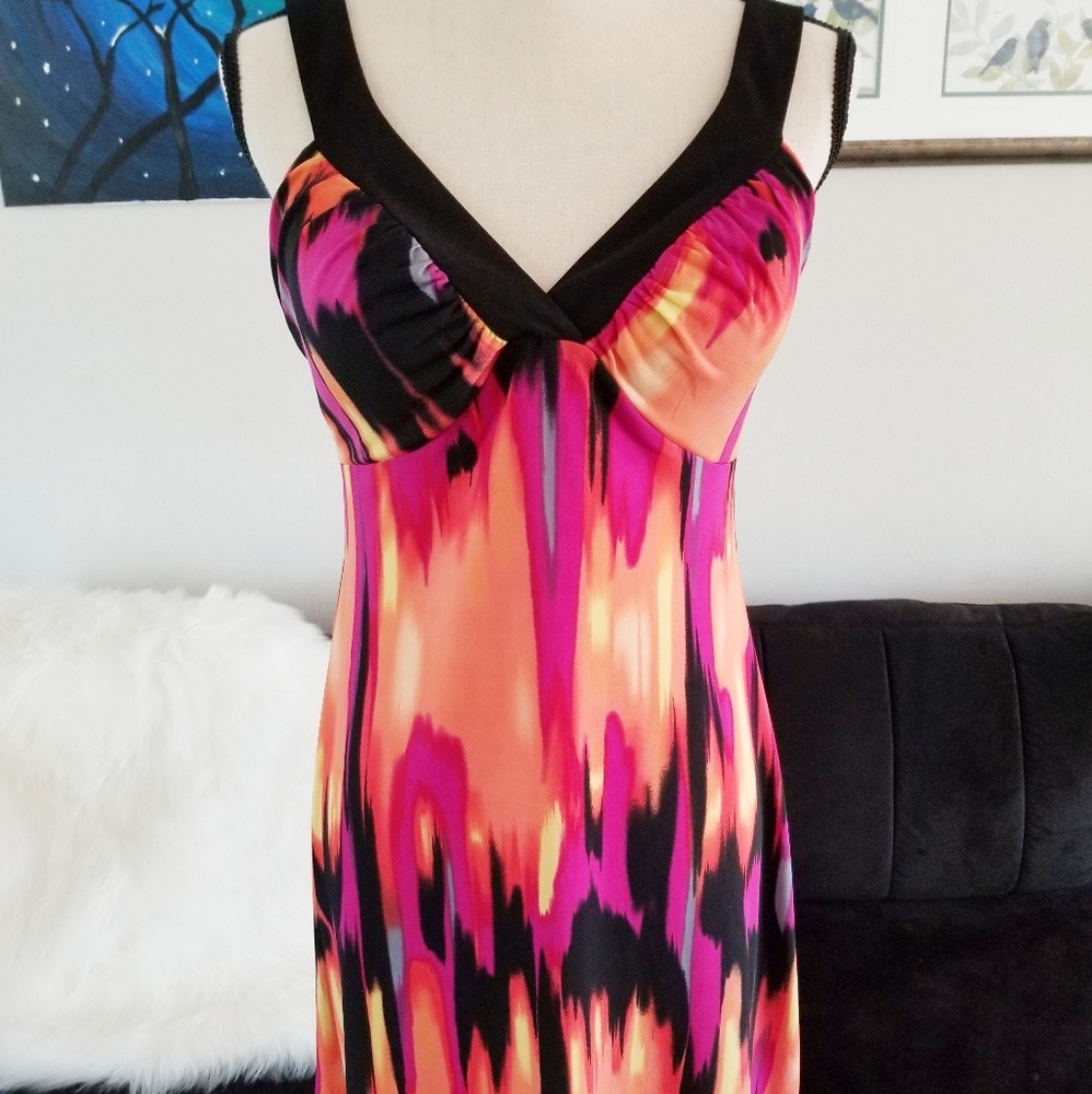 Blu Sage Volcanic Fire Sleeveless Dress